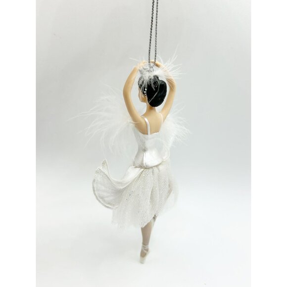 Vintage 1998 AVON Barbie Swan Lake Queen Porcelain Ornament - Picture 4 of 7